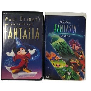 Walt Disney’s Fantasia and Fantasia 2000 VHS Tape Bundle of 2